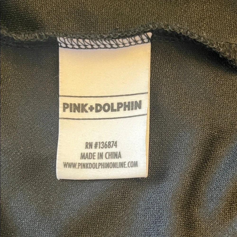 Pink Dolphin Black Track Jacket with Gold Logo size L